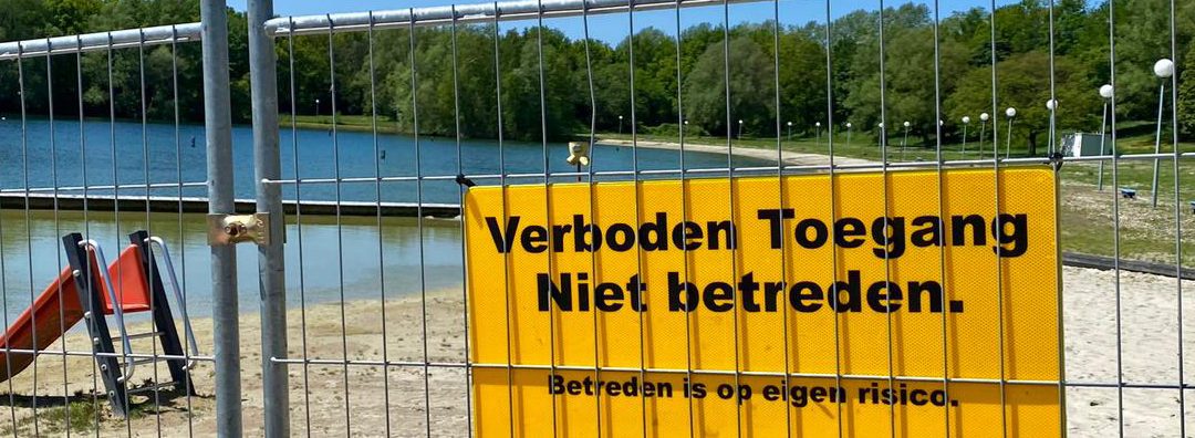 Strandbad Enode verboden toegang